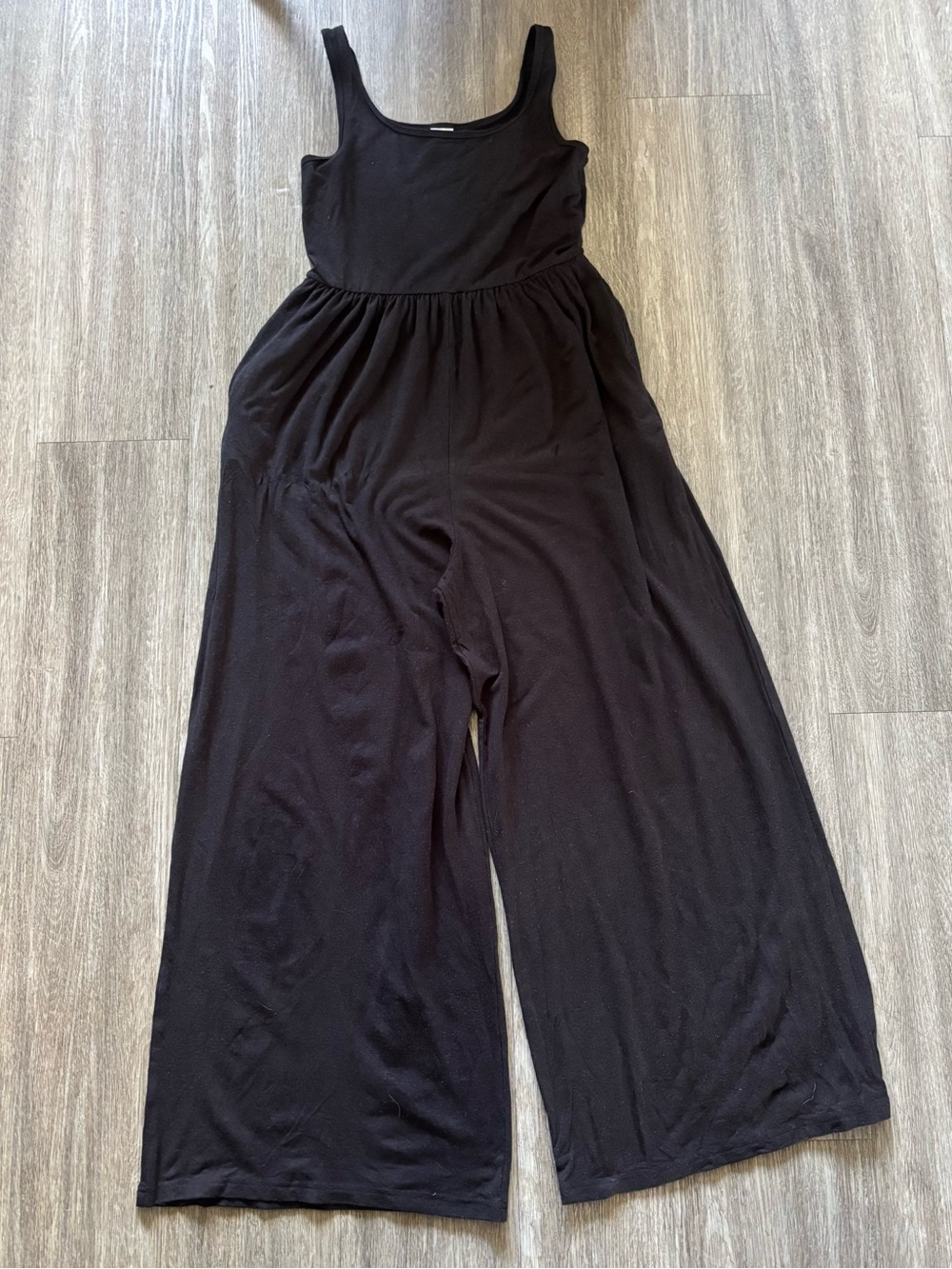 Smash + Tess Black Wide-Leg Scoop Neck Jumpsuit